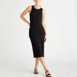 Quince Tencel Rib Knit Sleeveless Dress